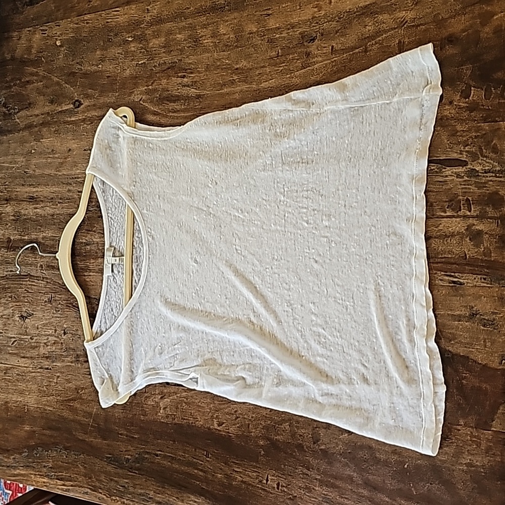 Joie white linen slub tank Medium